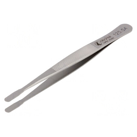 Pensetă Dreaptă 120mm Vârf Plat 125.SA | Electronic-mag.ro | Componente Electronice