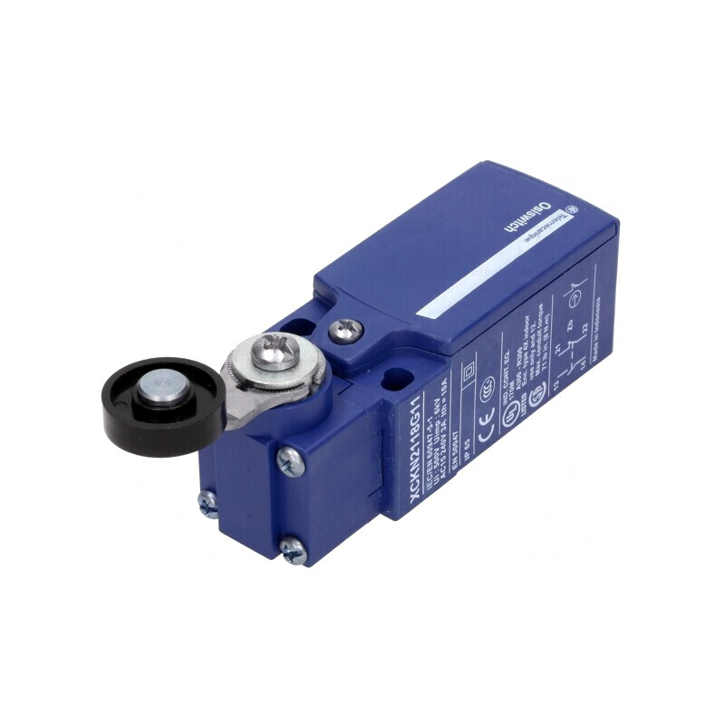 Limitator cursă manetă 35,5mm cu rolă plastic 19mm 10A | Electronic-mag.ro | Componente Electronice