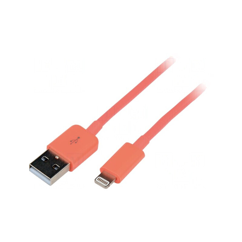 Cablu USB Lightning 1m Roz | Electronic-mag.ro | Componente Electronice Cablu USB Lightning 1m Roz | Electronic-mag.ro | Componente Electronice