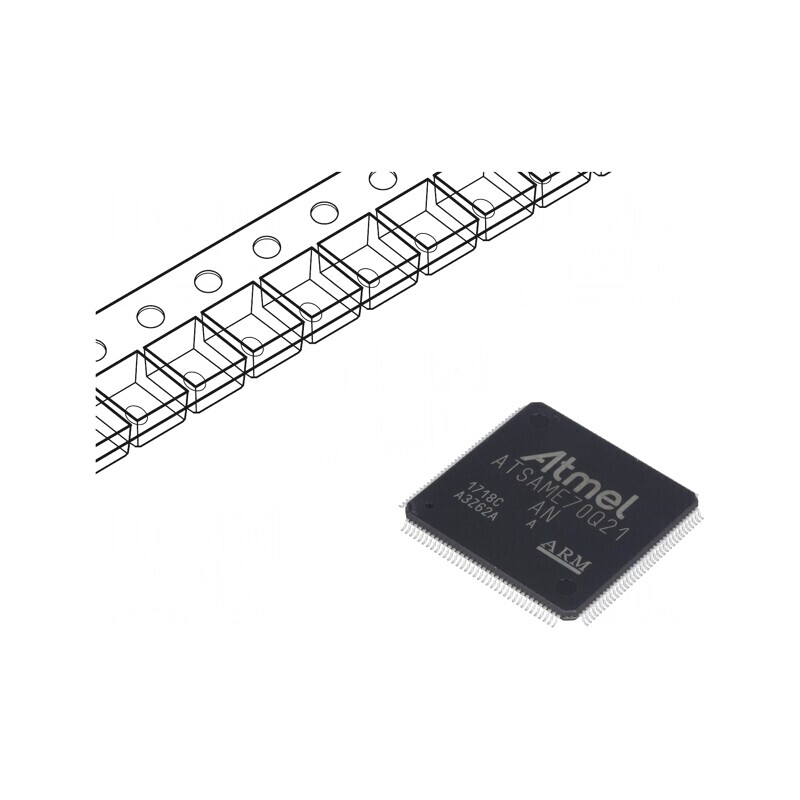 Microcontroler ARM LQFP144 1,62-3,6VDC ATSAME70Q21A-AN | Electronic-mag.ro | Componente Electronice