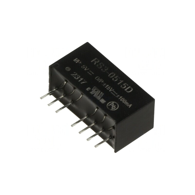 Convertor DC/DC 3W 4.5-9V la 15V/-15V SIP8 | Electronic-mag.ro | Componente Electronice