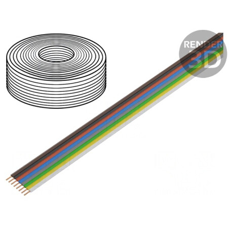 Cablu LiYz 8x0,25mm2 350V 10m Cu Litat | Electronic-mag.ro | Componente Electronice