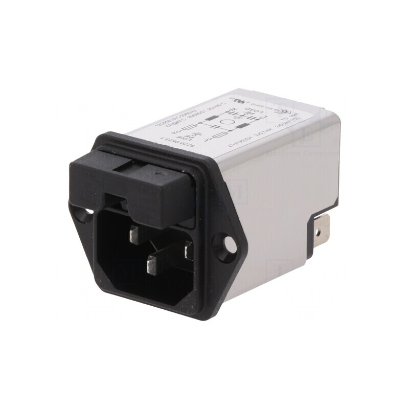 Conector Alimentare AC 6A 250V IEC 60320 | Electronic-mag.ro | Componente Electronice