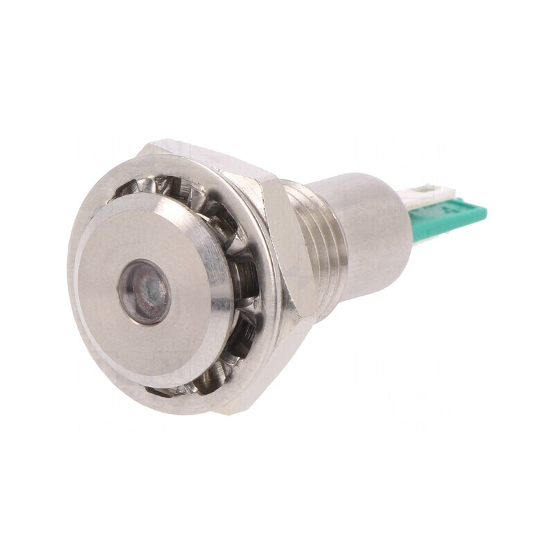 Lampă LED Verde 12V IP67 12.1mm | Electronic-mag.ro | Componente Electronice