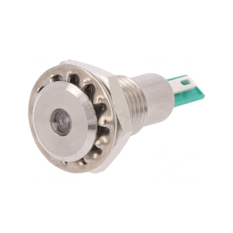 Lampă de Control LED Verde 24VDC Ø12,1mm IP67 | Electronic-mag.ro | Componente Electronice Lampă de Control LED Verde 24VDC Ø12,1mm IP67 | Electronic-mag.ro | Componente Electronice