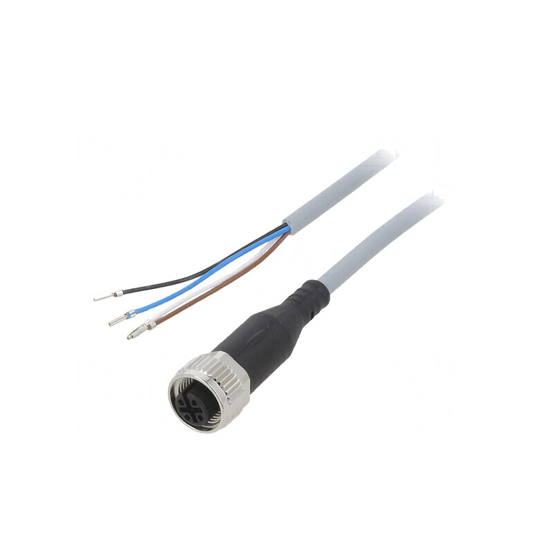 Cablu de Conectare M12 2,5m 250VAC 4A | Electronic-mag.ro | Componente Electronice