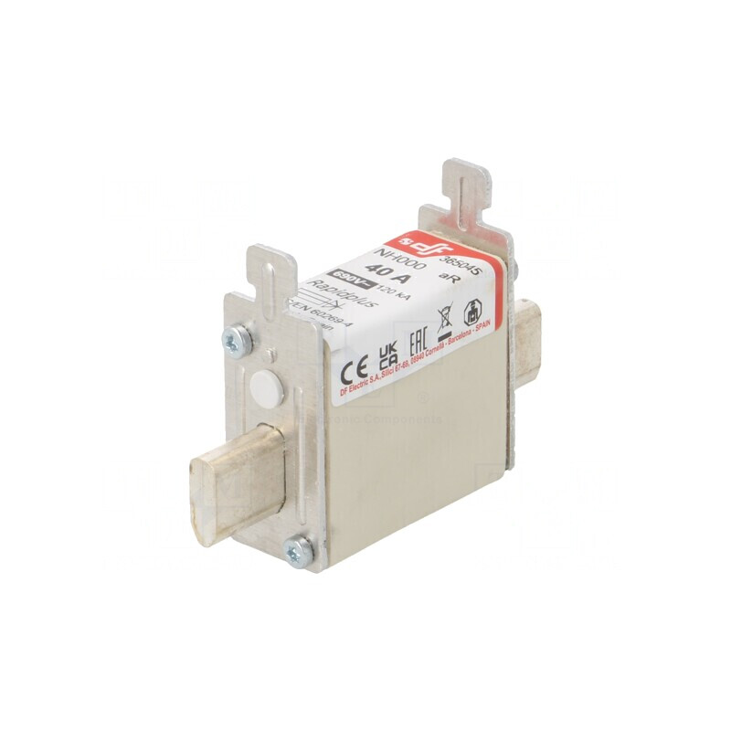 Siguranță NH000 40A 690VAC 440VDC Argintie | Electronic-mag.ro | Componente Electronice