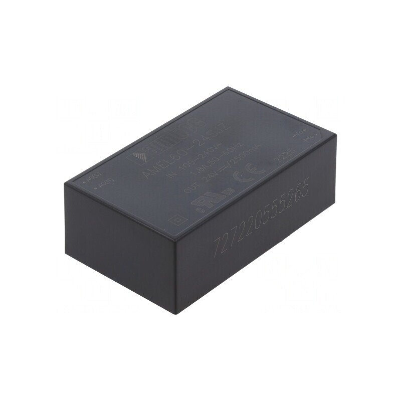 Convertor AC/DC 60W 24VDC AMEL60-24SJZ | Electronic-mag.ro | Componente Electronice