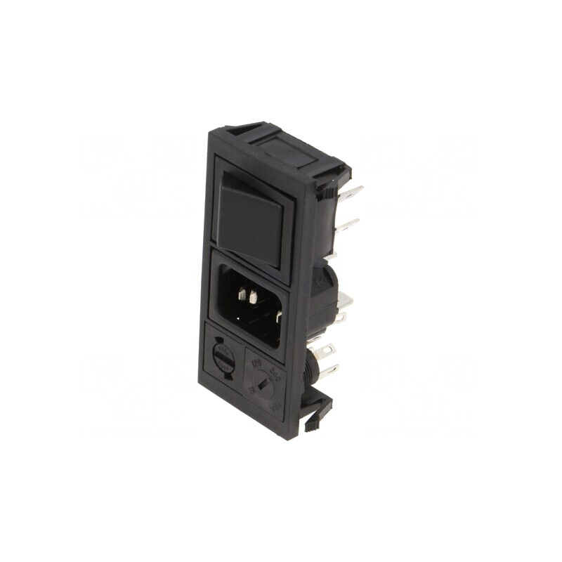 Conector Alimentare AC 10A 250VAC IEC 60320 | Electronic-mag.ro | Componente Electronice