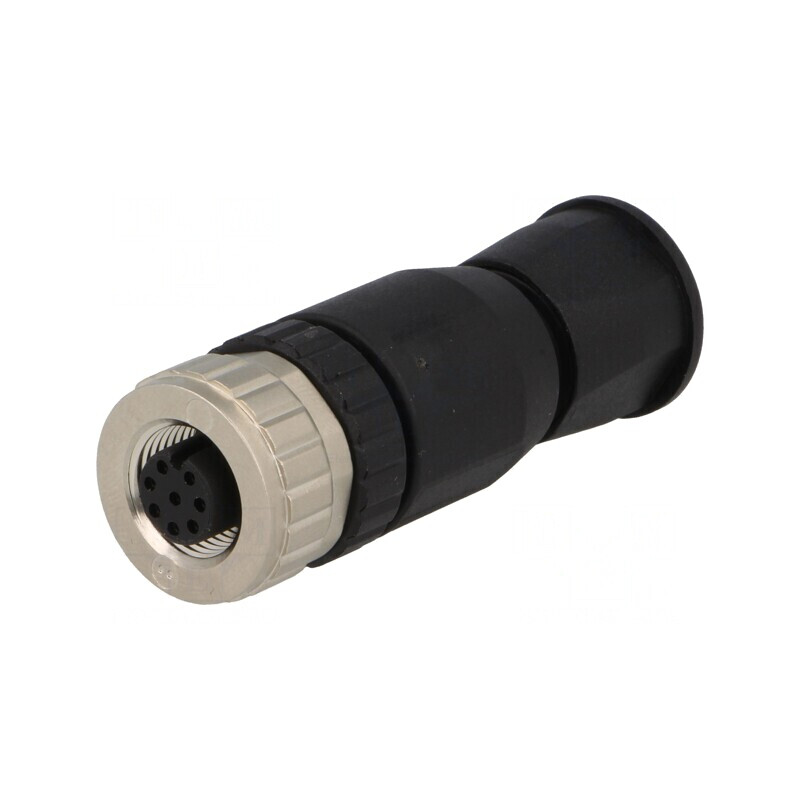 Mufă M12 8 PIN mamă IP67 pentru DeviceNet/CANopen pe cablu | Electronic-mag.ro | Componente Electronice