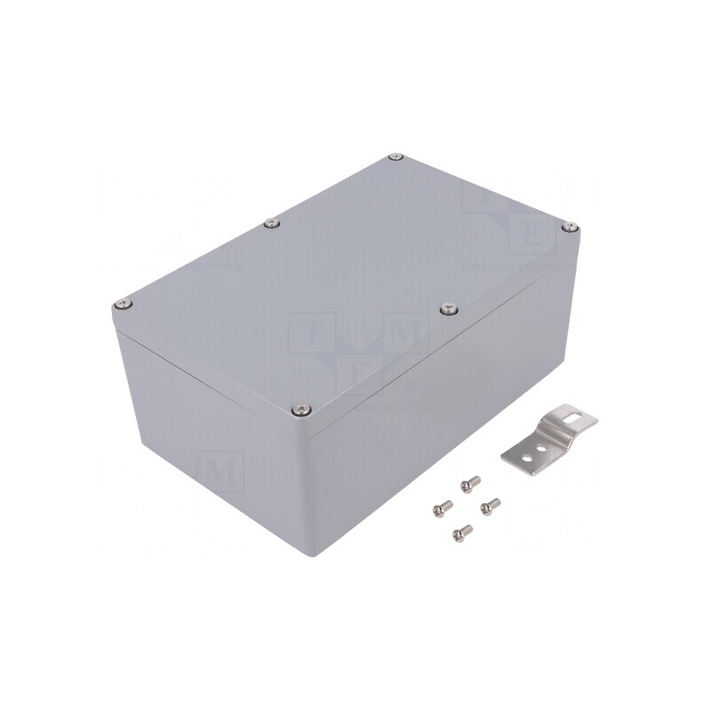 Carcasă universală aluminiu gri IP65 120x188x78mm | Electronic-mag.ro | Componente Electronice