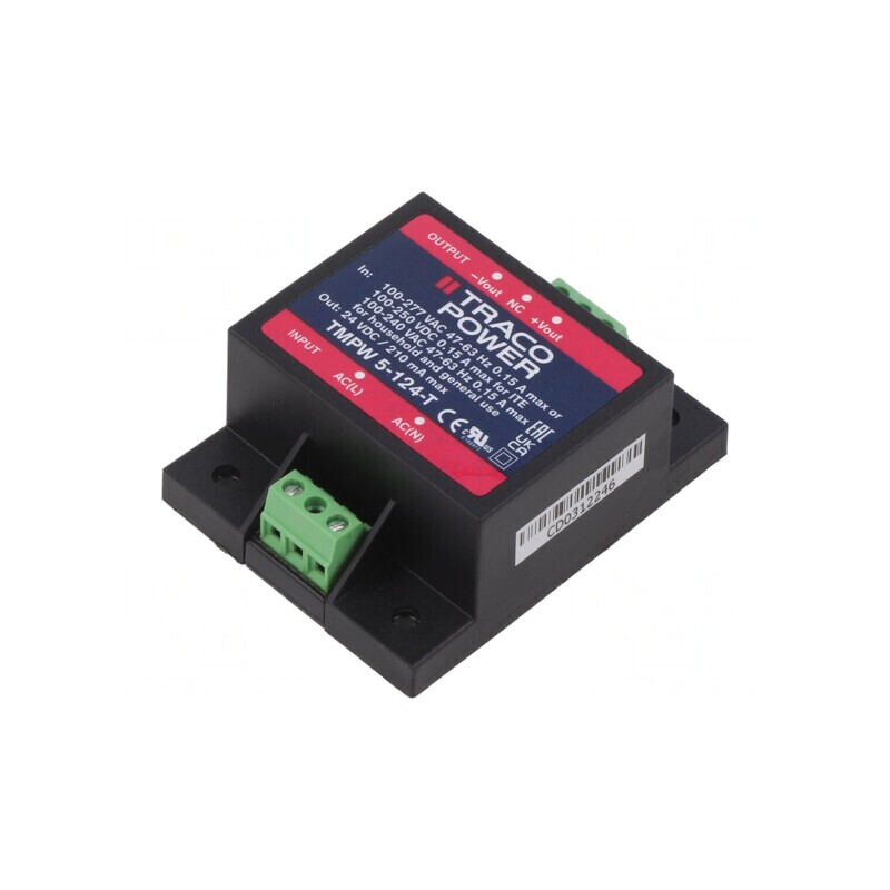 Alimentator pulsatoriu încastrabil 5W 24V 210mA | Electronic-mag.ro | Componente Electronice