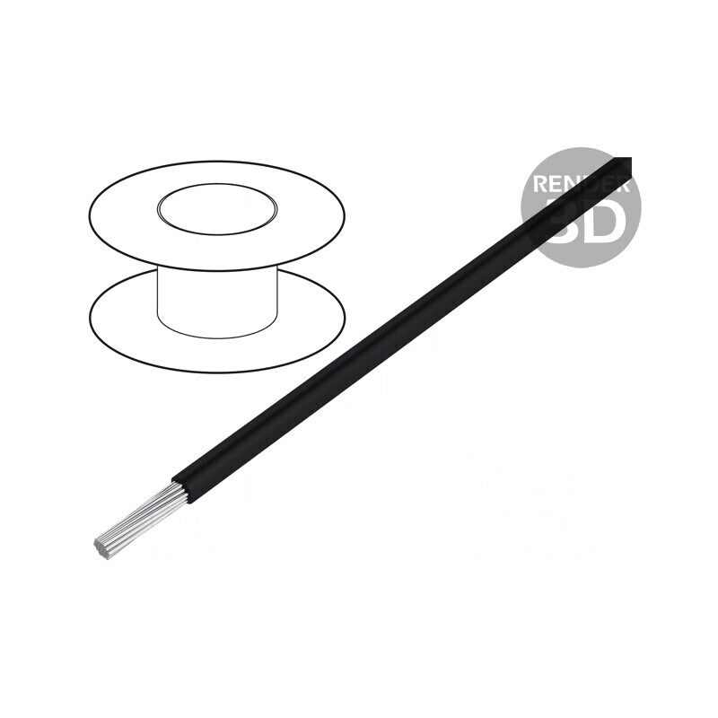 Cablu EcoGen EcoWire HookUp 26AWG MPPE Negru | Electronic-mag.ro | Componente Electronice
