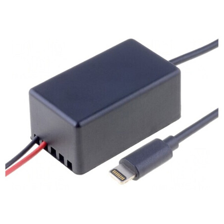 Încărcător Auto Apple Lightning 12-24V 0,9m USB | Electronic-mag.ro | Componente Electronice