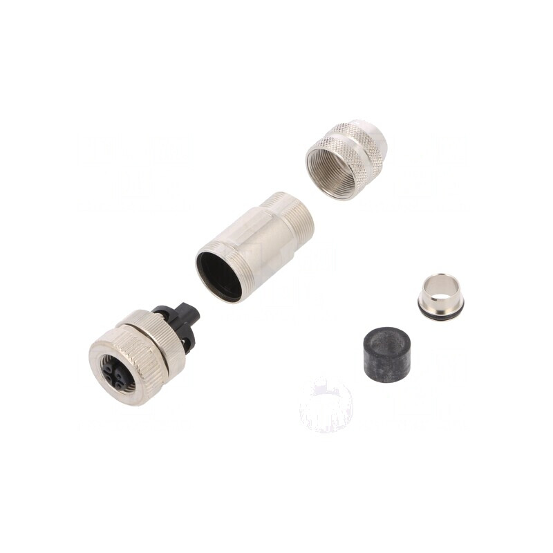 Mufă M12 5 PIN mamă DeviceNet/CANopen pe cablu drept | Electronic-mag.ro | Componente Electronice