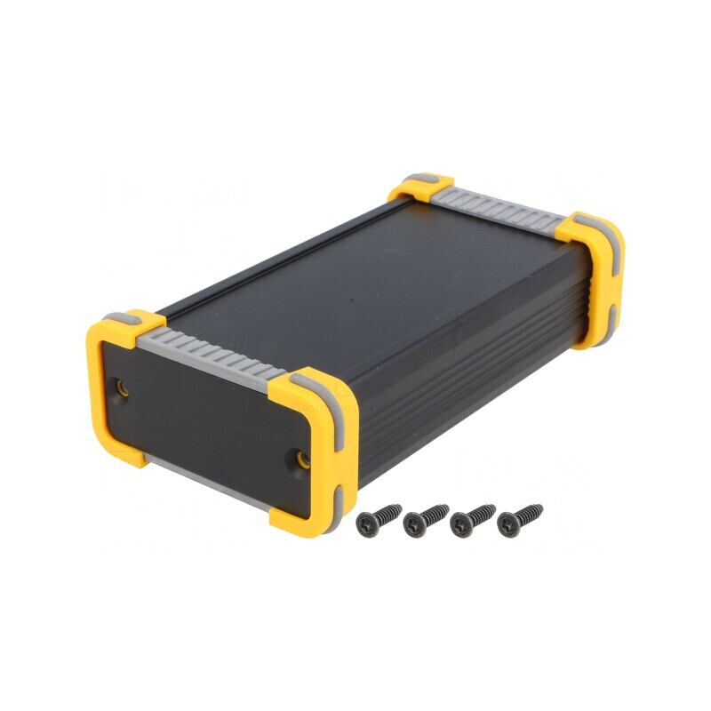 Carcasă aluminiu neagră 63.6mm x 100mm x 33mm | Electronic-mag.ro | Componente Electronice