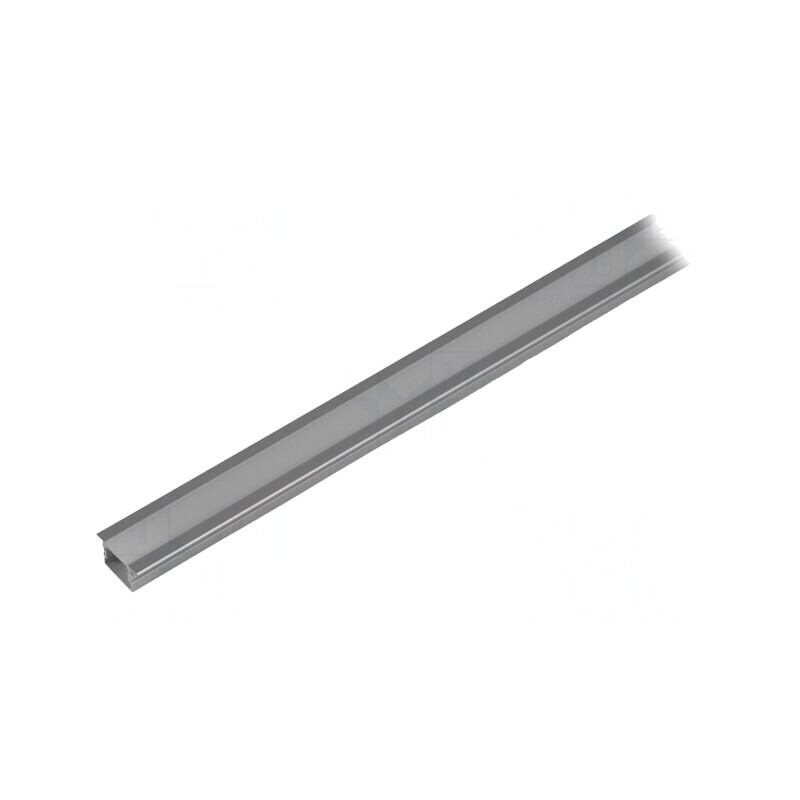Profil Aluminiu Încastrat LED Argintiu 2m | Electronic-mag.ro | Componente Electronice