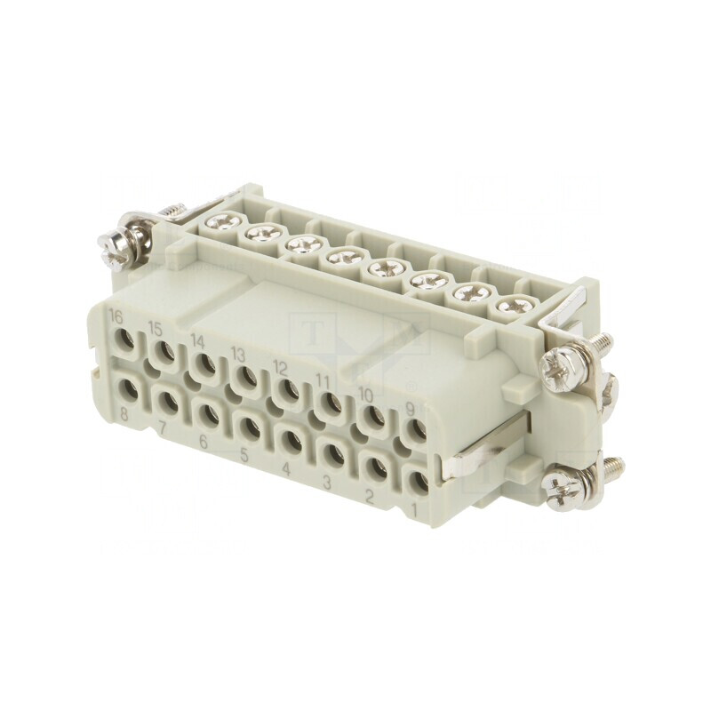 Conector HDC Inserturi Contact Mamă 16P 16A | Electronic-mag.ro | Componente Electronice