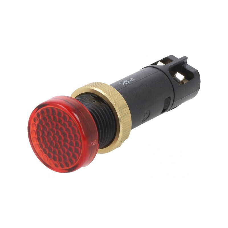 Lampă de Control LED Roșie 12VDC Ø12mm IP40 | Electronic-mag.ro | Componente Electronice