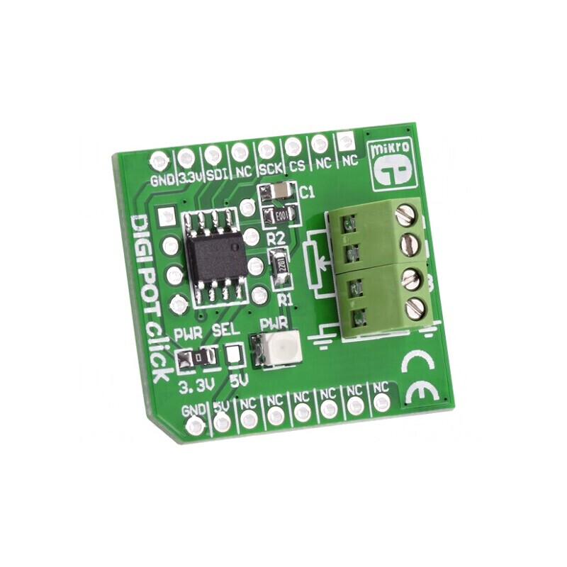 Placă Prototip Potențiometru Digital SPI MCP4161 | Electronic-mag.ro | Componente Electronice