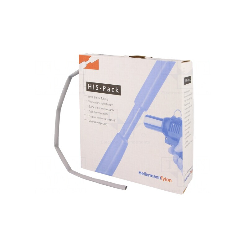 Manșon Termocontractabil Gri 6,4mm x 5m | Electronic-mag.ro | Componente Electronice