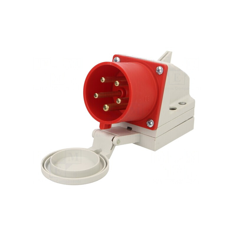 Conector alimentare AC trifazat 32A 400VAC IP44 | Electronic-mag.ro | Componente Electronice