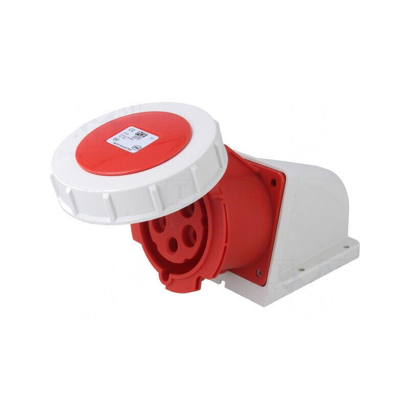 Conector alimentare AC trifazat mamă 32A 400VAC IP67 | Electronic-mag.ro | Componente Electronice