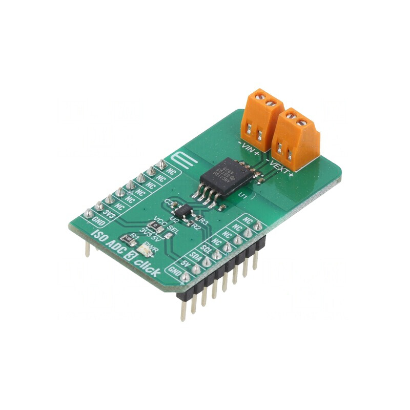 Placă prototip ISO ADC 3 Click Convertor A/D I2C AMC1100 MCP3221 | Electronic-mag.ro | Componente Electronice Placă prototip ISO ADC 3 Click Convertor A/D I2C AMC1100 MCP3221 | Electronic-mag.ro | Componente Electronice