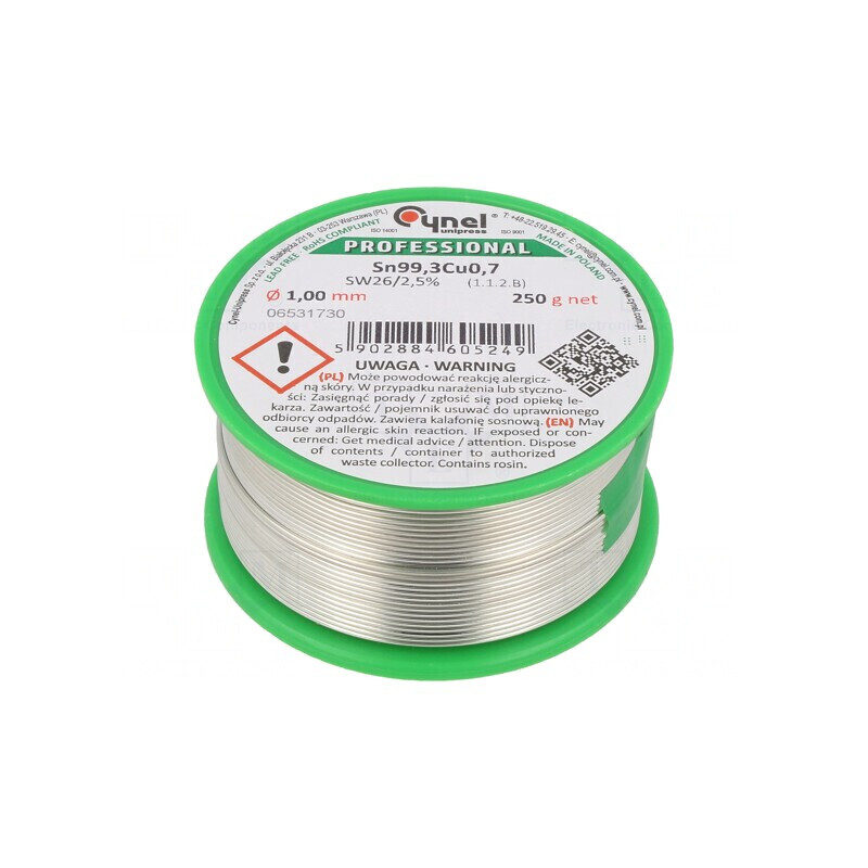 Sârmă de Lipit fără Plumb 1mm 250g | Electronic-mag.ro | Componente Electronice