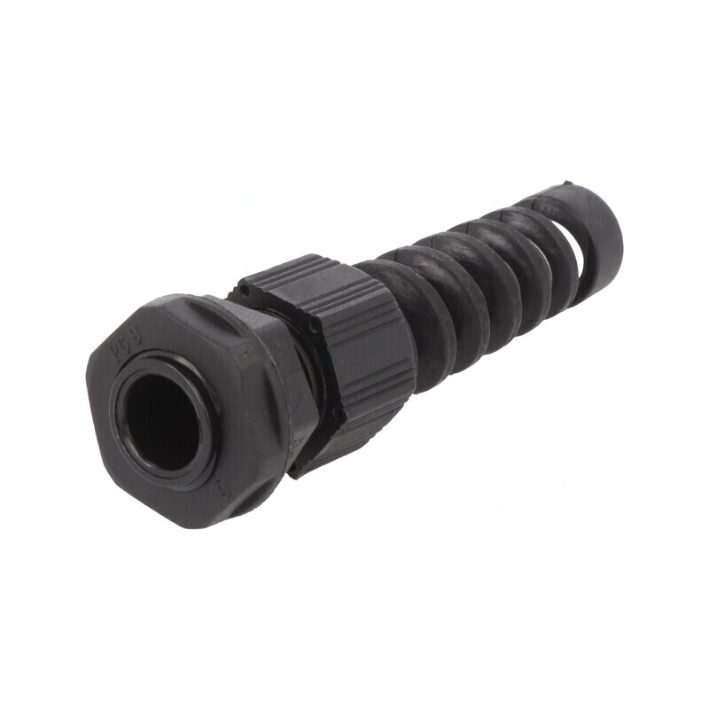 Garnitură de etanșare PG9 IP66/IP68 Poliamidă Neagră | Electronic-mag.ro | Componente Electronice