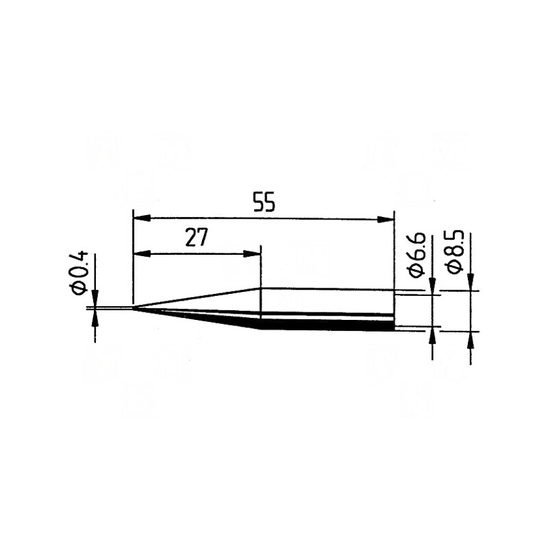 Vârf de lipit 0,4mm pentru stație de lipit | Electronic-mag.ro | Componente Electronice