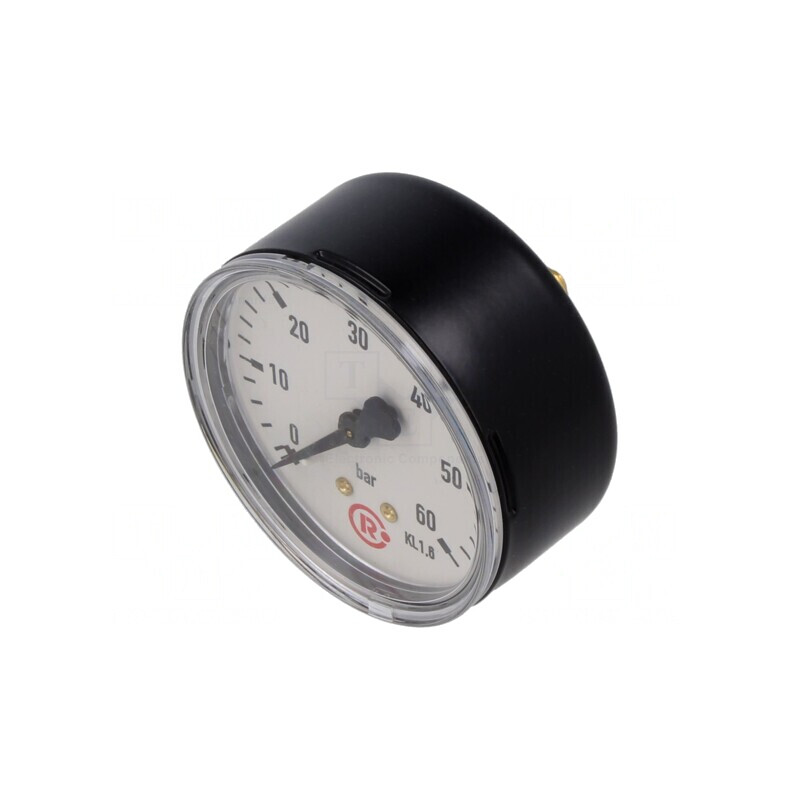 Manometru 0-60bar 63mm Lichide și Gaze Inerte | Electronic-mag.ro | Componente Electronice