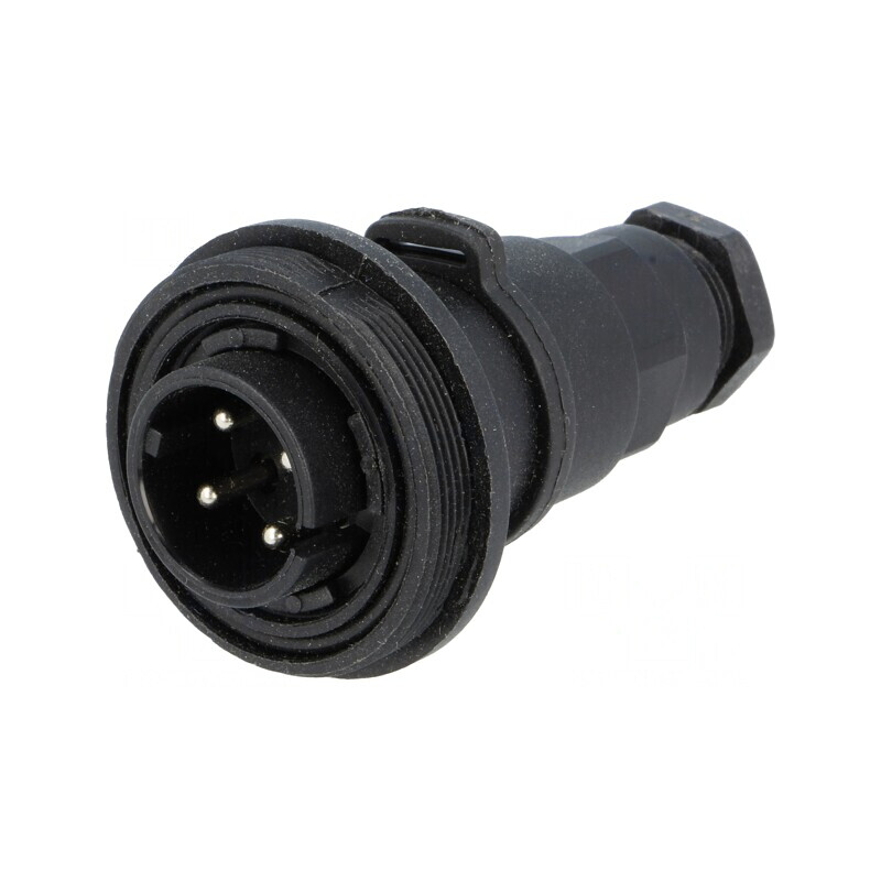 Mufă Circulară 4 Pin cu Filet Exterior PX0749/P | Electronic-mag.ro | Componente Electronice