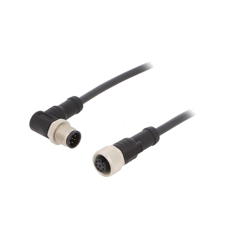 Cablu senzori/automatizări PIN 8 M12-M12 1m mufă-mufă | Electronic-mag.ro | Componente Electronice