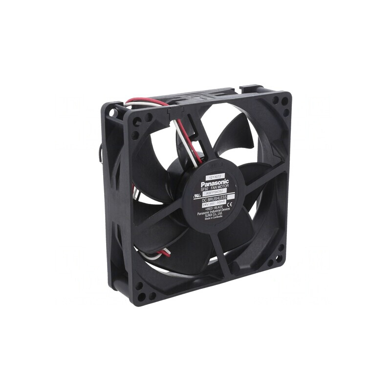 Ventilator DC axial 24V 92x92x25mm 57m3/h 22dBA cu bilă | Electronic-mag.ro | Componente Electronice