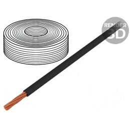 Cablu Alimentare Negru 30m 5mm 8AWG | Electronic-mag.ro | Componente Electronice