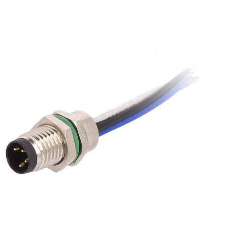 Conector M8 Tată 4 Pin Montare Panou | Electronic-mag.ro | Componente Electronice