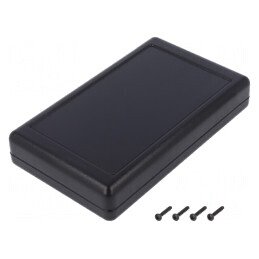 Carcasă Universală Neagră SMILE ABS 95x160x30mm | Electronic-mag.ro | Componente Electronice