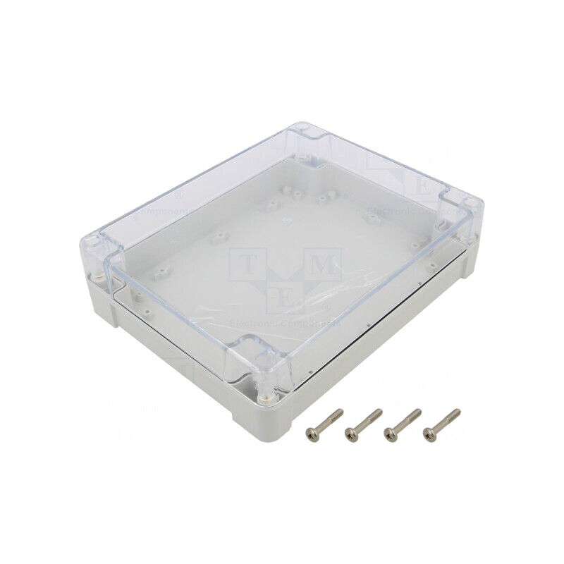 Carcasă Universală 190x240x60mm cu Bucșă din Alamă ABS-PC | Electronic-mag.ro | Componente Electronice