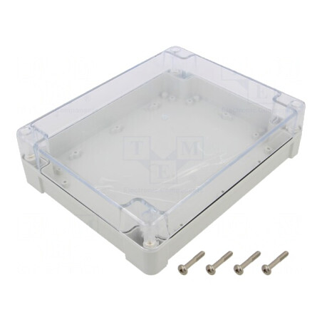 Carcasă Universală 190x240x60mm cu Bucșă din Alamă ABS-PC | Electronic-mag.ro | Componente Electronice