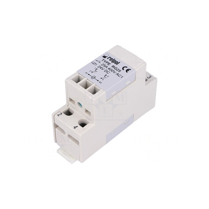 Releu Electromagnetic DPST-NO 24VDC 25A 400VAC | Electronic-mag.ro | Componente Electronice