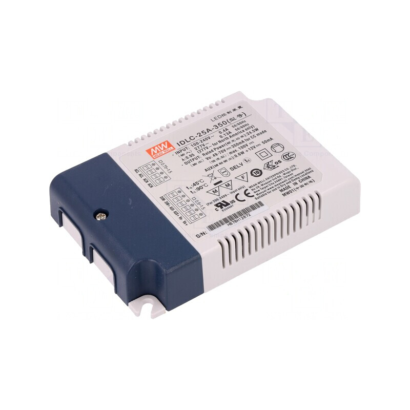 Alimentator LED 25W 49,7VDC 350mA IP20 | Electronic-mag.ro | Componente Electronice