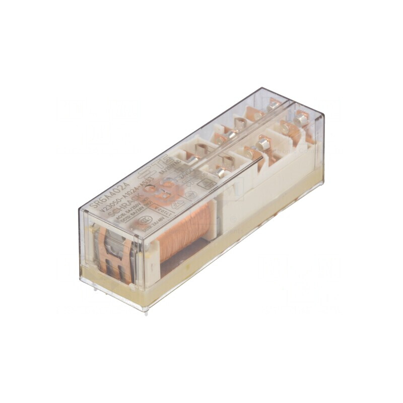 Releu Electromagnetic 24VDC 8A NC x3 NO x3 THT | Electronic-mag.ro | Componente Electronice
