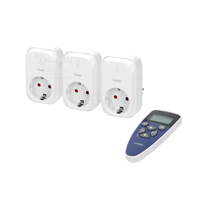 Priză Schuko 230V 30m Albă | Electronic-mag.ro | Componente Electronice