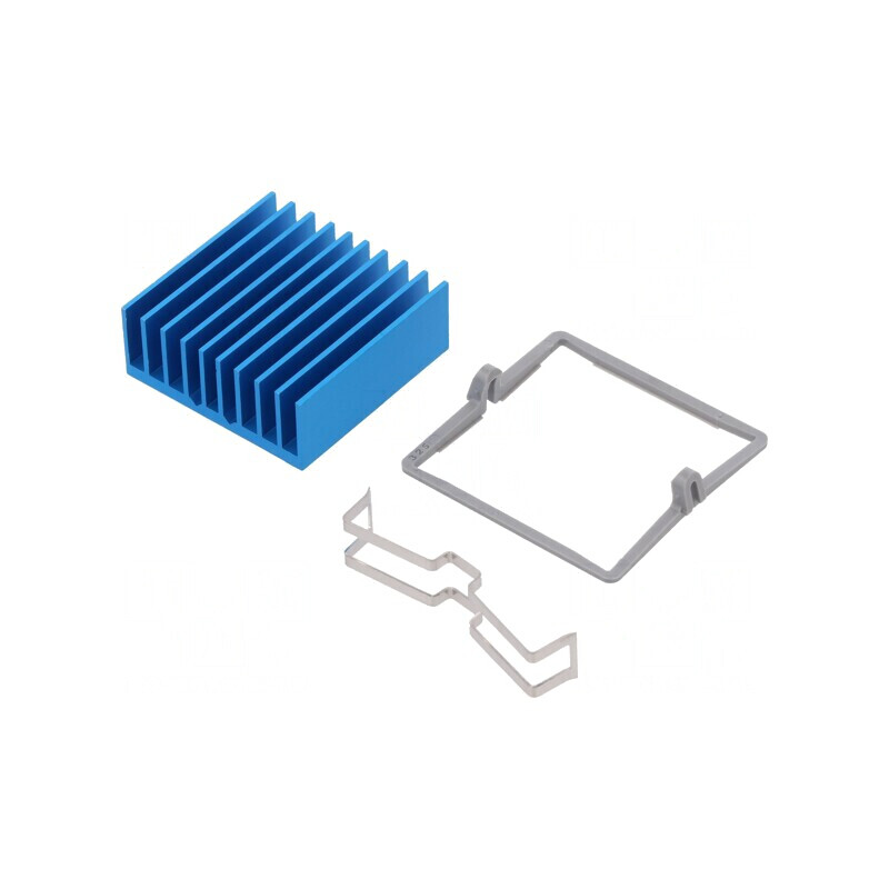 Radiator extrudat cu aripioare BGA albastru 32,5mm 5,9°C/W | Electronic-mag.ro | Componente Electronice