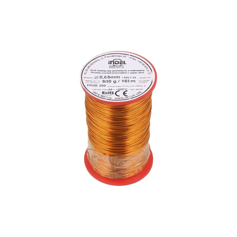 Sârmă bobină emailată 0,65mm 0,5kg Cu | Electronic-mag.ro | Componente Electronice