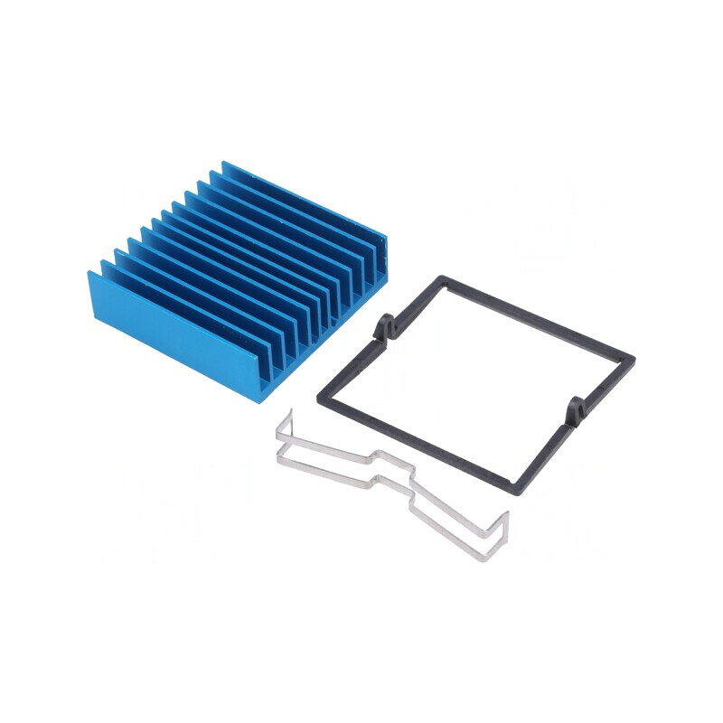 Radiator extrudat albastru BGA 42,5mm 4,3°C/W | Electronic-mag.ro | Componente Electronice