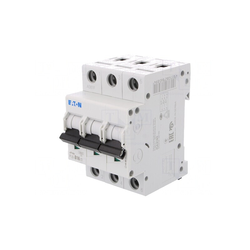 Întrerupător de Supracurent 16A 3P 6kA 230/400VAC | Electronic-mag.ro | Componente Electronice