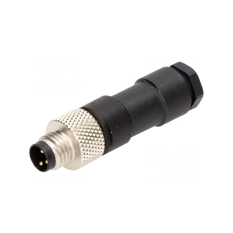 Conector M8 3-Pin Drept pe Cablu Nano-Change 4A | Electronic-mag.ro | Componente Electronice