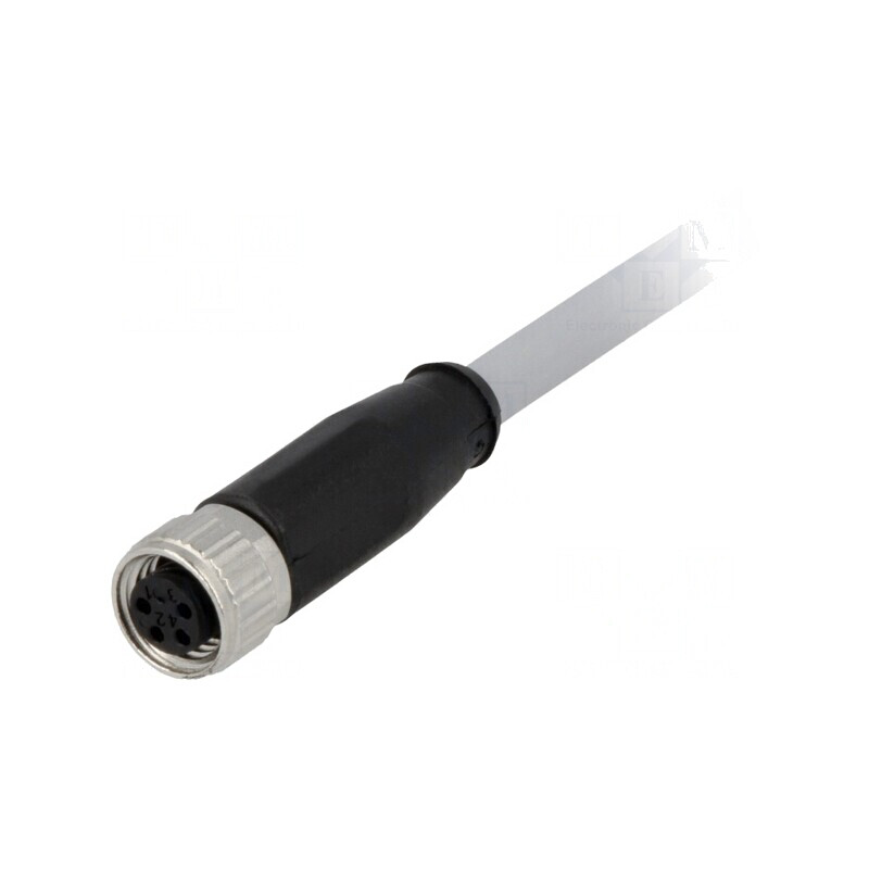 Conector M8 Mamă 4PIN cu Cablu 10m PVC | Electronic-mag.ro | Componente Electronice